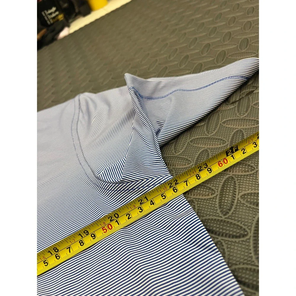 Peter Millar Polo Mens Medium Blue UCLA Bruins Striped Summer Comfort ME0CEK11S